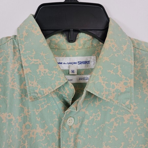 Comme des Garcons Shirt Mens M Seafoam Green Designer France Button Down Shirt - Picture 4 of 9